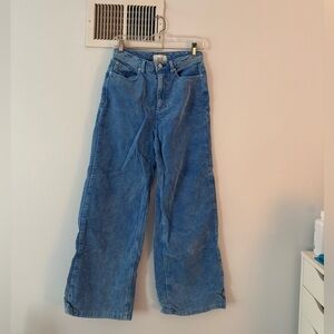 Blue corduroy Women's Jeans